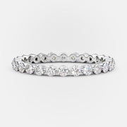 0.75 CT Round Cut Lab Grown Wedding Band Gift For Her Mapple Gems